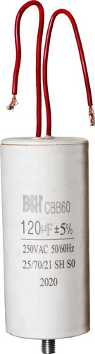 Capacitor Condensador De Marcha 120uf 250v Ac Para Compacto