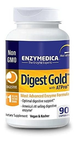 Enzymedica - Digest Gold + Atpro - Enzimas De Máxima Potenci