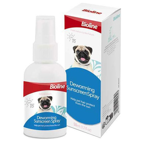 Protector Solar Antiparasitario Para Perros Spray 50 Ml