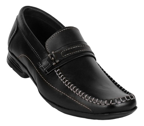 Zapato Casual Hombre Negro Piel Sebastian 14903802