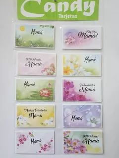 Tarjetas Candy Dia De La Madre Personales P/ Regalos X 100