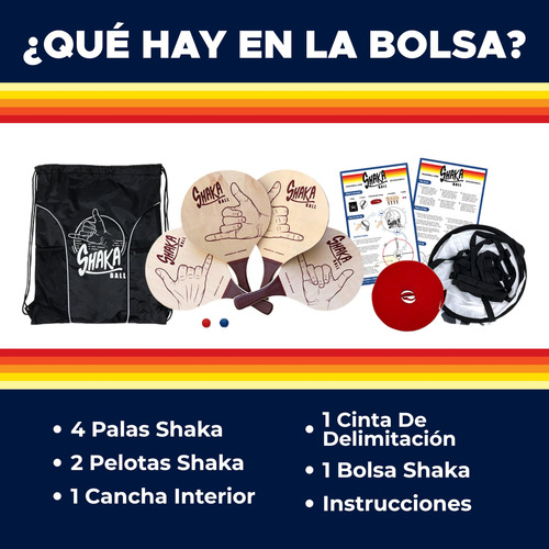 Juego De Playa Shakaball Para Niños Y Adultos Aire Libre