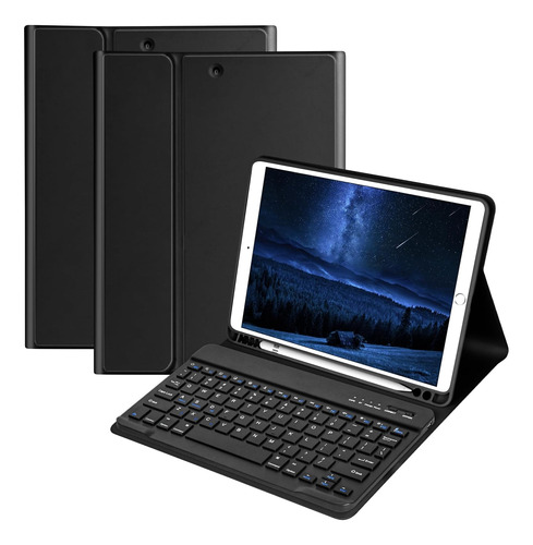 Funda C/teclado Coo iPad 9th/8th/7th 10.2inch Black