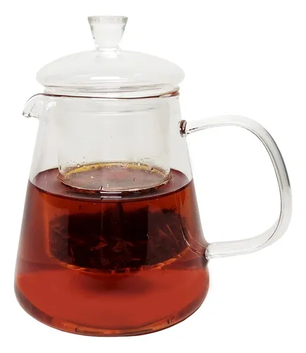 comprar Tetera Conica Vidrio Con Infusor 600 Ml Color Transparente