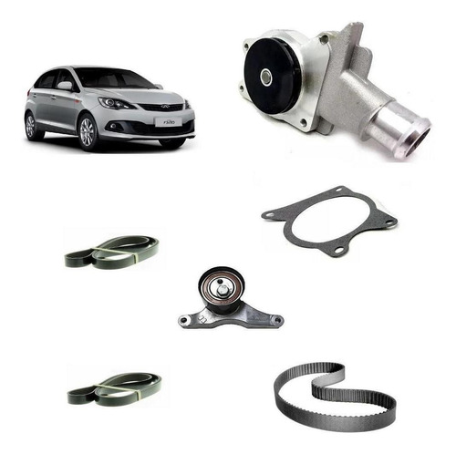 Kit Correia Dentada Completo Chery Celer 1.5 16v 12 13 14 15