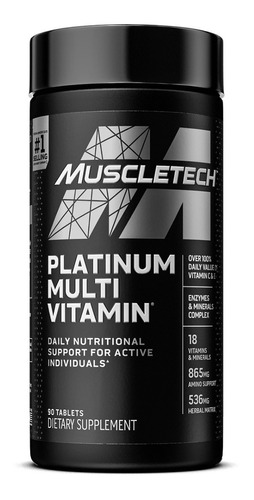 Multivitaminico Muscletech Platinum 90 Cápsulas.