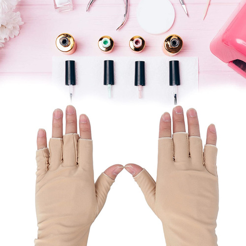 Guante Uv Para Lámpara De Uñas, Guantes Con Protección Uv