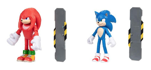 Sonic 2 Figuras Knuckles 10.5cm Coleccion C/ Accesorios 