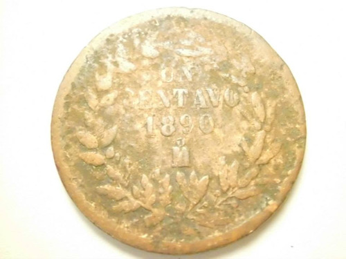 Moneda Republica Mexicana Un Centavo 1890