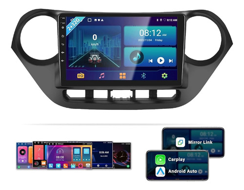 Radio Android 4+64gb Hyundai Grand I10 Carplay Oled 4k C2