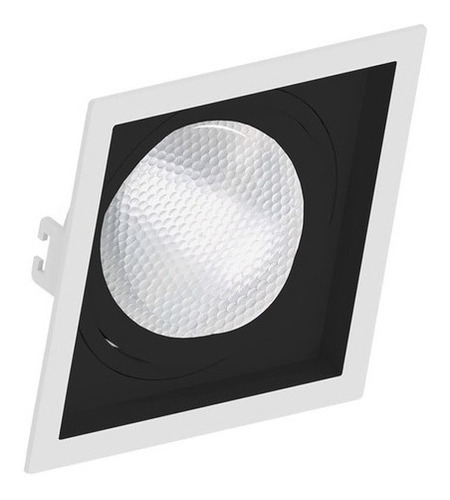 Kit 17 Spot Embutir Par30 Recuado Branco Preto + Lampada 10w