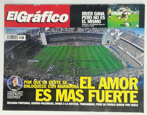 El Grafico 4067 - Diego Maradona En Boca 1997 Fs