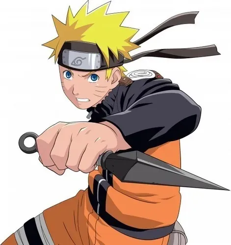 Kit Naruto Shippuden - Boneco Naruto + Kunai + Bandana Infantil