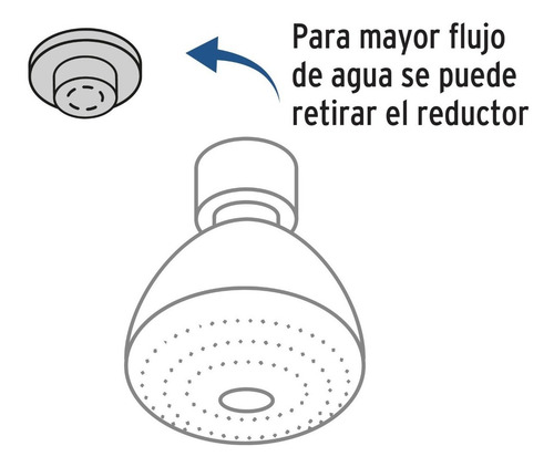 Regadera 3´´ 5 Funciones Brazo Y Chapetón De Acero Foset