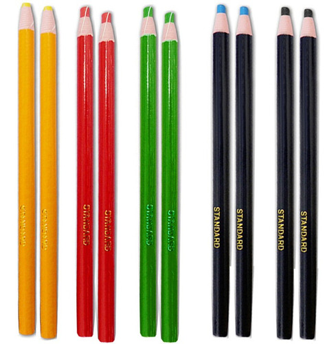10 Lápis Giz Coloridos Ecológico Não Usa Apontador Confecção