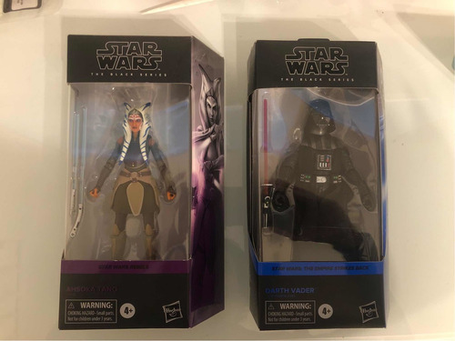 Darth Vader Y Ashoka Tano Black Series Hasbro (Usado)