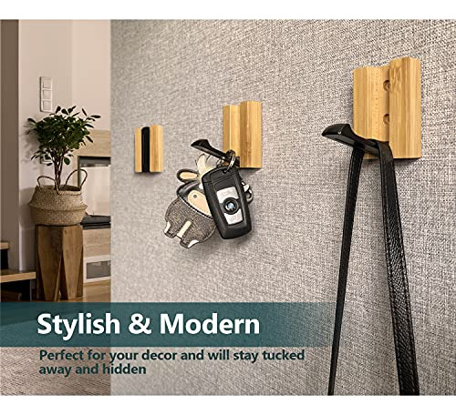 Ganchos De Pared De Madera Jsver 4pcs Ganchos De Pared Monta