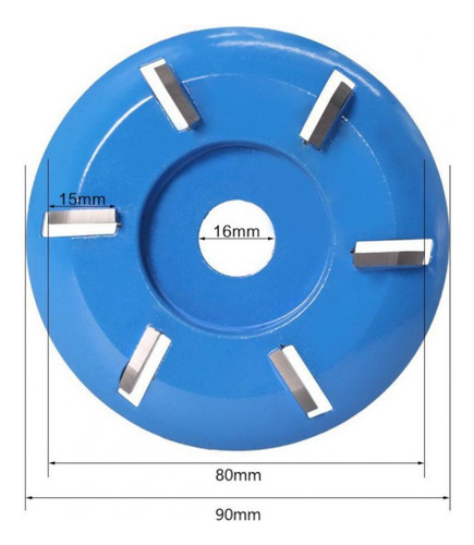 B Placa De Talla De Madera De 6 Dientes Para Carpintería