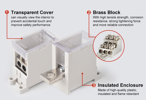Bloque De Distribucion Monopolar Mod. 1v12 (fj6gn)100a 250v