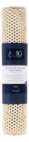 Tapete Para Baño Amg Beige Antideslizante 70x40 Cm