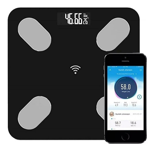 Bascula Balanza Pesa Digital App Bluetooth Gym 180 Kg