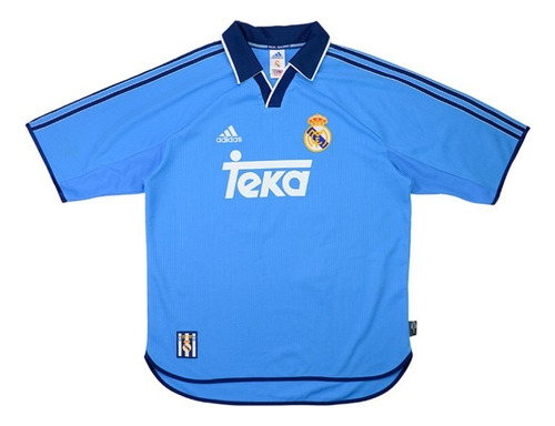 Camiseta Visitante Real Madrid Temp 2000-01 - Vintage