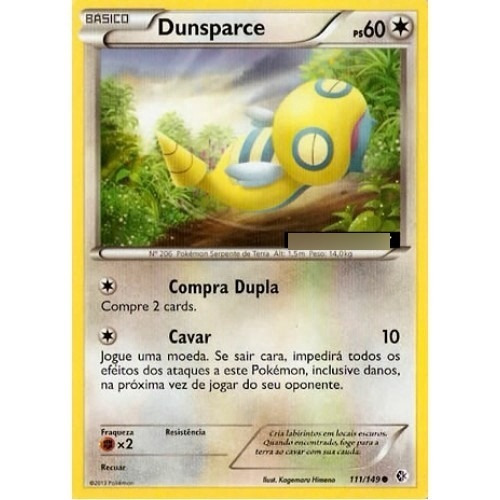 Dunsparce - Pokémon Normal Comum 111/149 - Pokemon Card Game