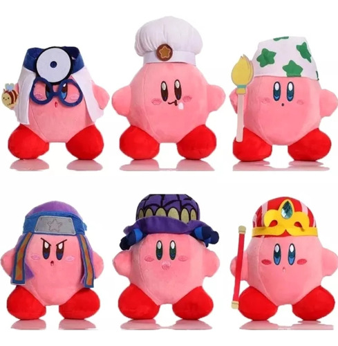 Kirby Colección X 6 Peluches Medianos 