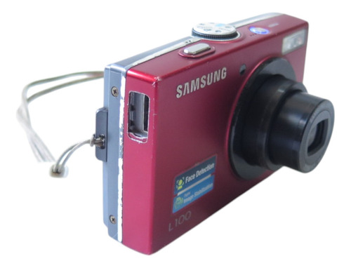 Câmera Samsung L100 Estilo Cybershot Completa Funcionando Vermelho (Usado)