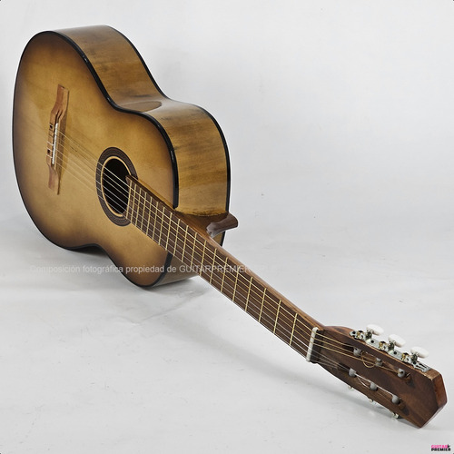 Guitarra Electro Acustica Criolla Funda Pua Colores Color Nogal Material Del Diapasón Madera Orientación De La Mano Zurdo