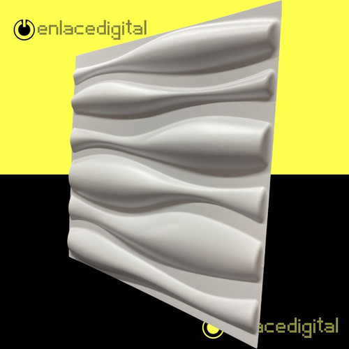 Imagen 7 de 7 de Panel Decorativo 3d Pvc Interior Exterior Blanco 126