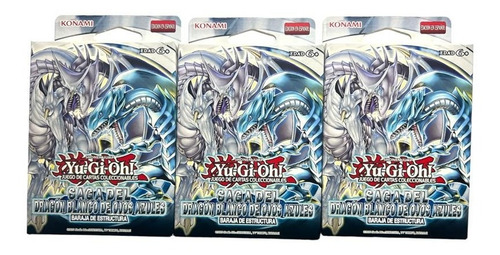 Yugioh Tercia Baraja De Saga Del Dragon Blanco Ojos Azules