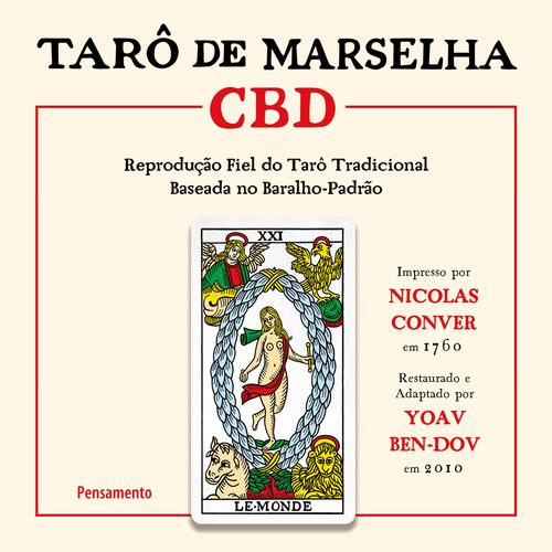 Tarô De Marselha Cbd: Reprodução Fiel Do Tarô Tradiciona, De Yoav Ben-dov. Editora Pensamento - Grupo Pensamento, Capa Mole Em Português