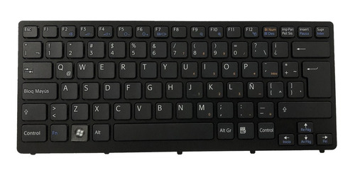 Teclado Para Sony Vaio Vpc-cw Vgn-cw Esp Con Marco