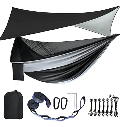 Camping Hammock - Hammocks With Mosquito Net Tent And R...