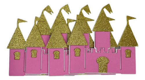 Figura De Fomi Castillo Princesa Pequeño Para Fiesta