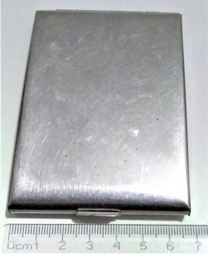 Imagen 7 de 8 de Cigarrera Portacigarros Cartera Bolsillo En Acero Inoxidable
