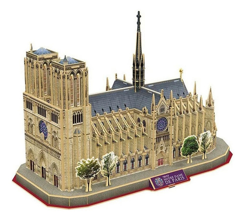 Fl Notre Dame París National Geographic - Rompecabezas 3d