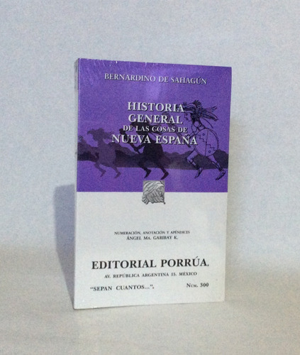 Historia General De Las Cosa... Bernardino De Sahagún, Nuevo