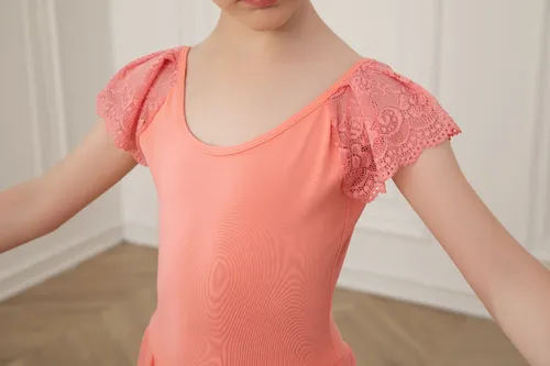 Vestido De Ballet, Poncho Y Medias De Baile De Encaje Para N