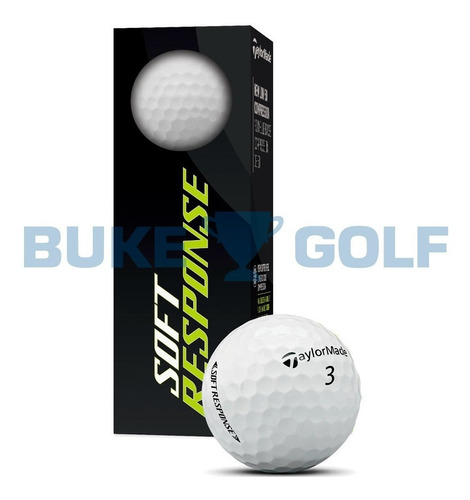 Pelotas De Golf Taylormade Soft Response Blancas X3