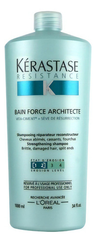 Shampoo Kérastase Resistance Bain Force Architecte en botella de 1L por 1 unidad