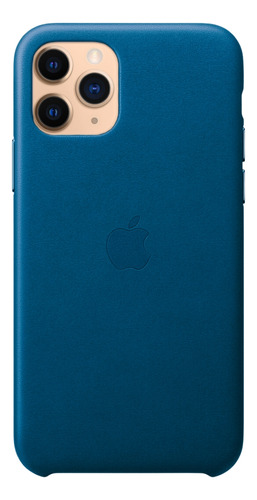 Forro De Cuero Sintético Para iPhone  11 Pro -  Azul