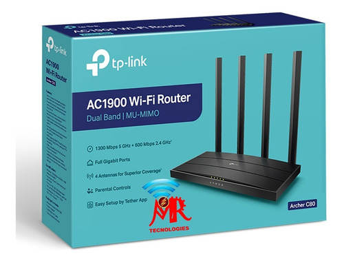 Router Inalámbrico Archer C80 De Doble Banda Ac1900 Mu-mimo