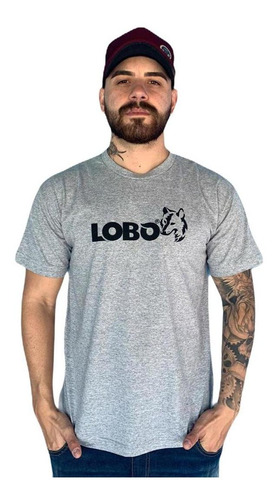 Imagem 1 de 2 de Camiseta Lobo Street Mescla C001