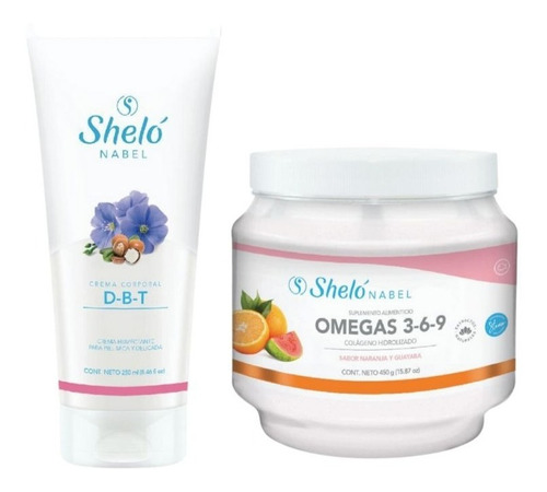 Crema Corporal D-b-t + Colágeno Omegas 3-6-9 Shelo