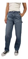 Comprar Jeans Mujer American Eagle Tiro Alto Baggy Straight 