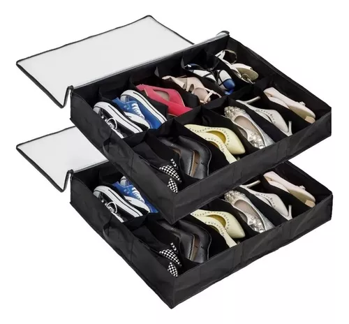 Organizador Zapatos Zapatero Bajo Cama Plegable Zapatillas