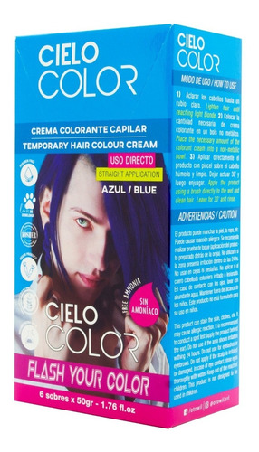 Otowil Cielo Color Tintura Crema Fantasía Vegana Sobre 50gr