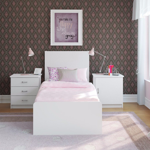 Cuna Cama Una Plaza Mesa De Luz Cambiador Bebe Convertible